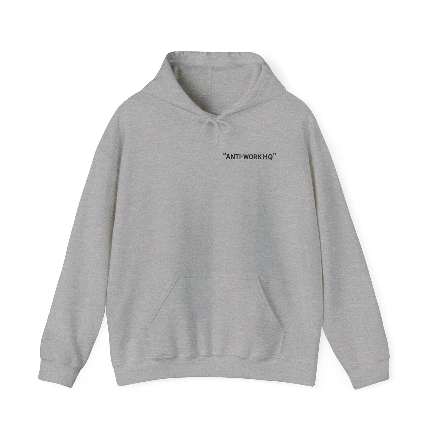 "Anti-Work HQ" Office Sloth Meme Graphic Hoodie