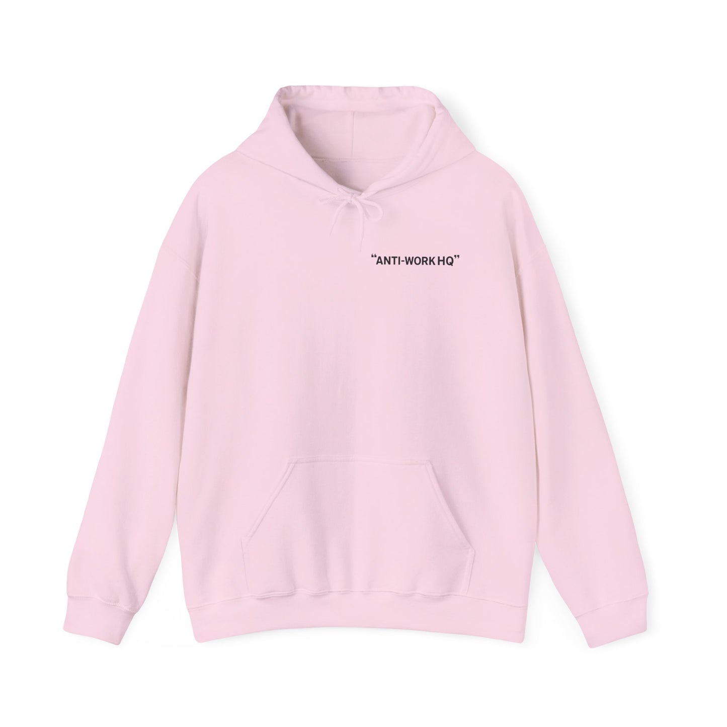 "Anti-Work HQ" Office Sloth Meme Graphic Hoodie
