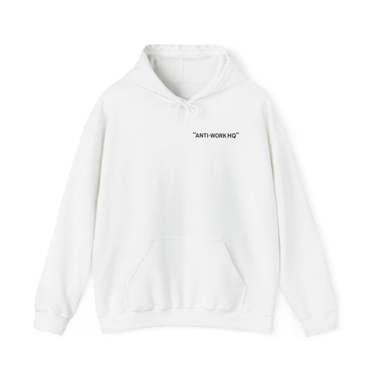 "Anti-Work HQ" Office Sloth Meme Graphic Hoodie