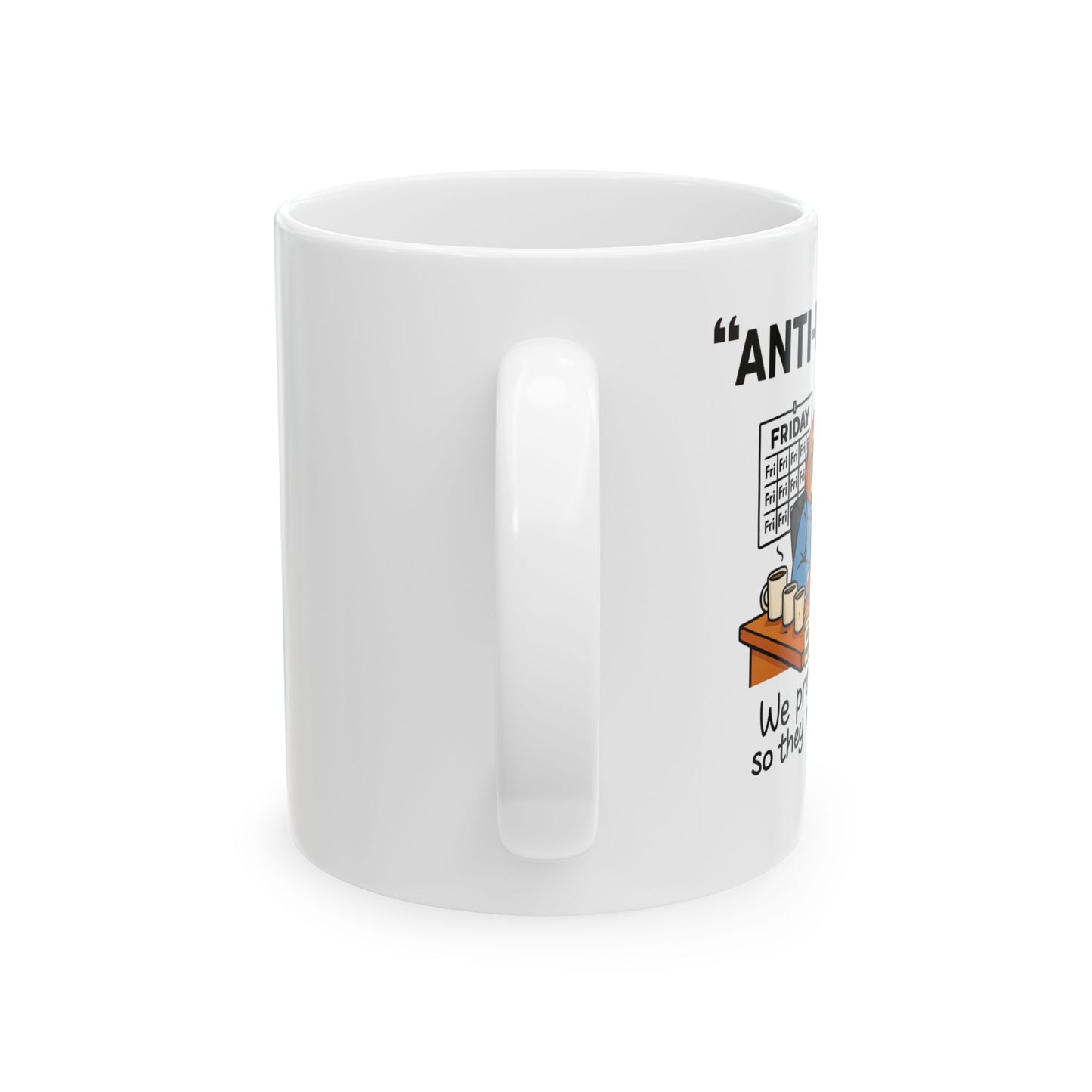 "Anti-Work HQ" Office Sloth Coffee Cup
